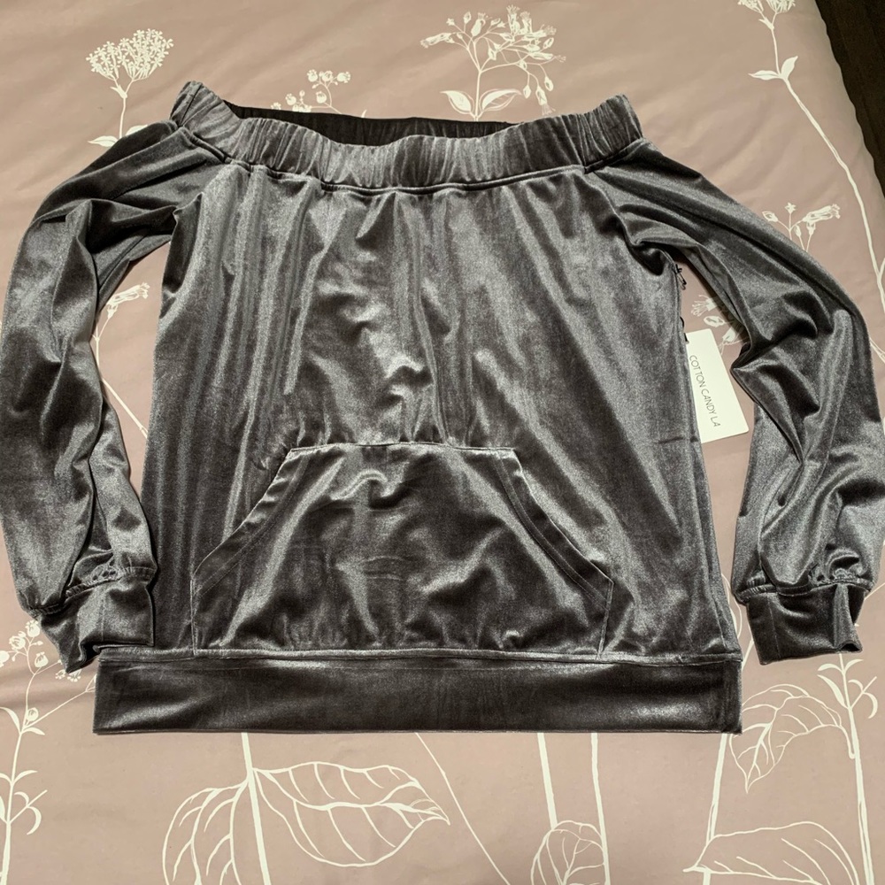 Silver Cotton Candy La top
